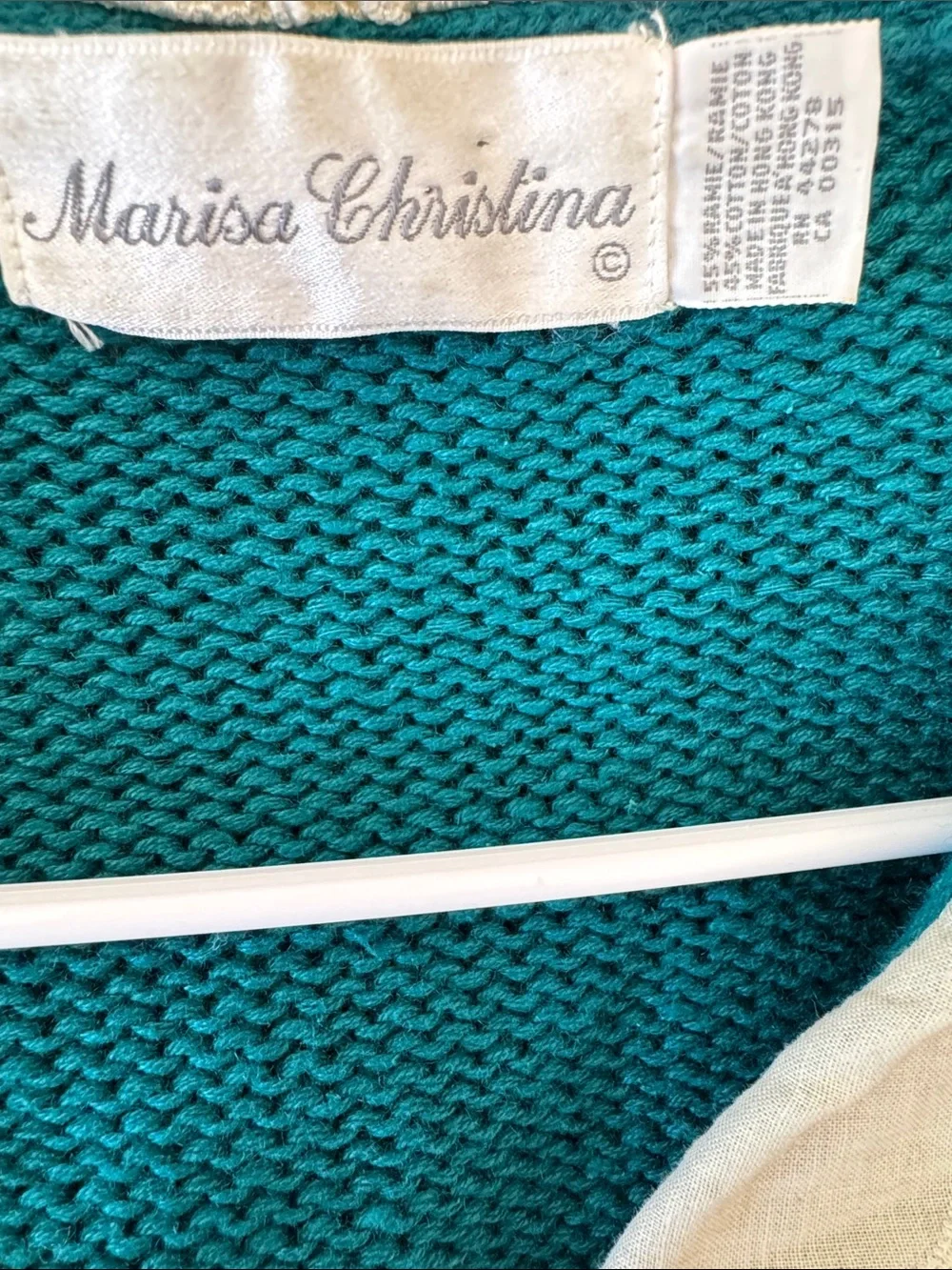 Vintage Cable Knit Cottagecore Cardigan Sweater Lace Collar Pointelle Size: S
